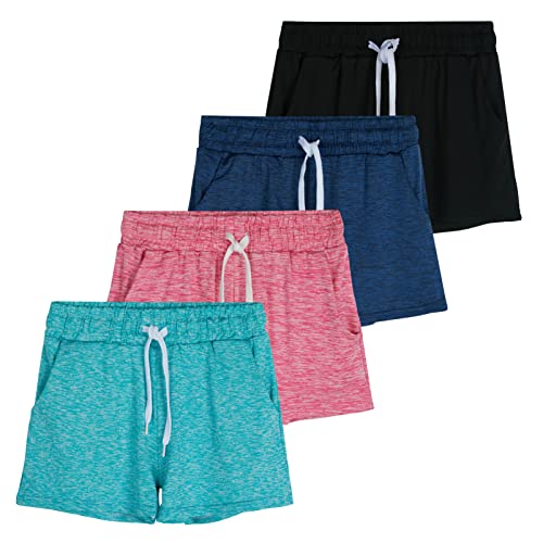 Real Essentials Girls Active Athletic Performance Shorts
