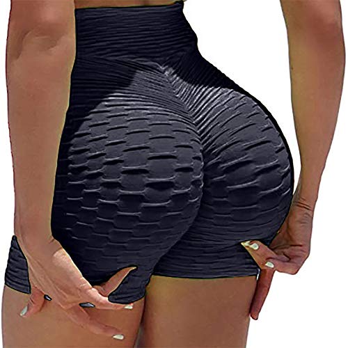 High Waist Yoga Shorts for Women with Pockets