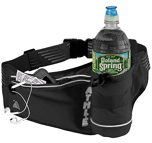 Adjustable Running Belt With Water Bottle Holder and Pouch