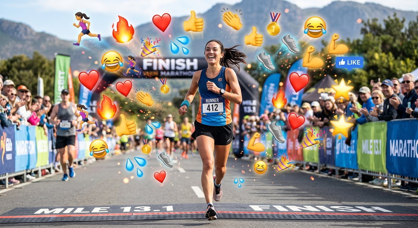 What Emojis Really Do for a Runner’s Social Media Presence