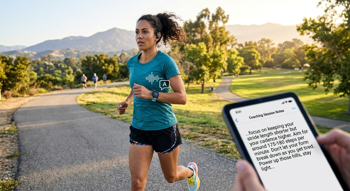 How Runners Use Transcription to Get More From Coaching Audio