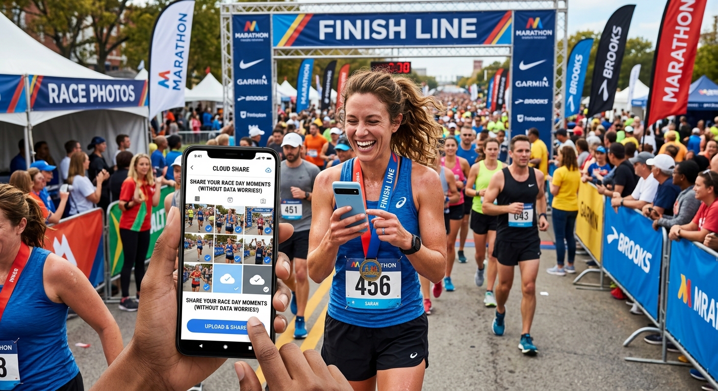 How Runners Can Share Race Day Photos Without Eating up Storage