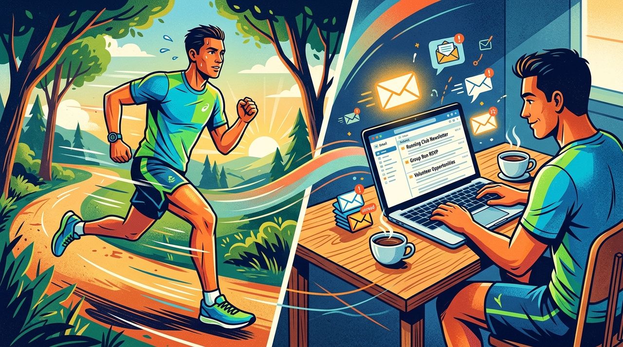 Managing Running Club Emails Without Losing Your Training Focus